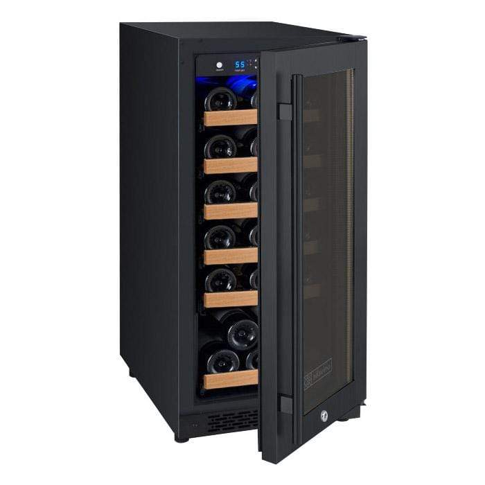 Allavino 15" Wide FlexCount II Tru-Vino 30 Bottle Single Zone Black Wine Refrigerator AO VSWR30-1BR20
