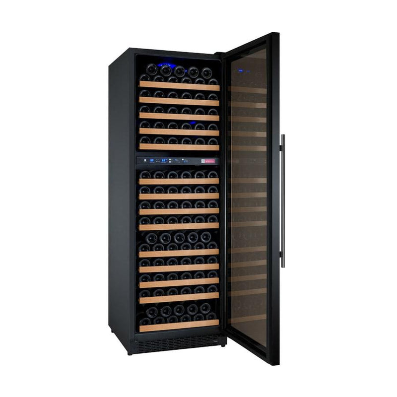 Allavino 24" Wide FlexCount II Tru-Vino 172 Bottle Dual Zone Black Right Hinge Wine Refrigerator AO VSWR172-2BR20