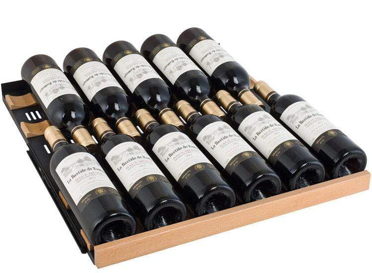 Allavino 24" Wide FlexCount II Tru-Vino 177 Bottle Single Zone Black Left Hinge Wine Refrigerator AO VSWR177-1BL20