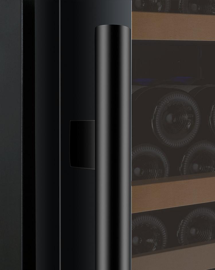 Allavino 24" Wide FlexCount II Tru-Vino 177 Bottle Single Zone Black Right Hinge Wine Refrigerator AO VSWR177-1BR20