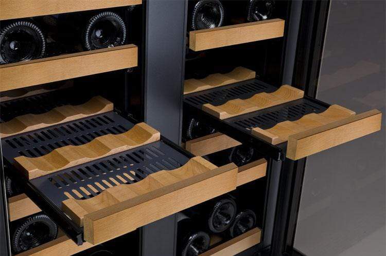 Allavino 24" Wide FlexCount II Tru-Vino 36 Bottle Dual Zone Black Wine Refrigerator AO VSWR36-2BF20