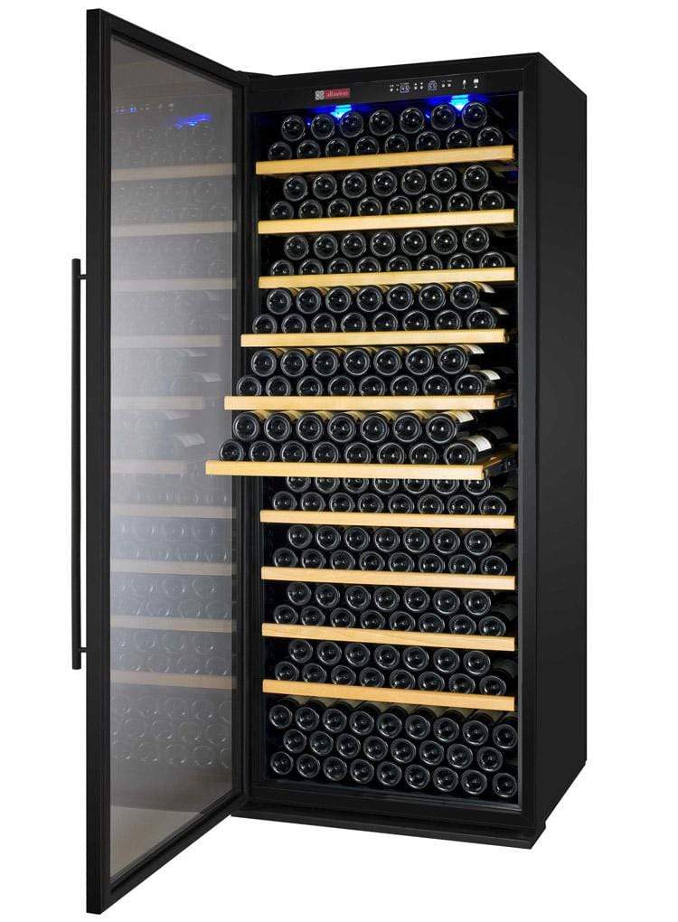 Allavino 32" Wide Vite II Tru-Vino 277 Bottle Single Zone Black Left Hinge Wine Refrigerator AO YHWR305-1BL20