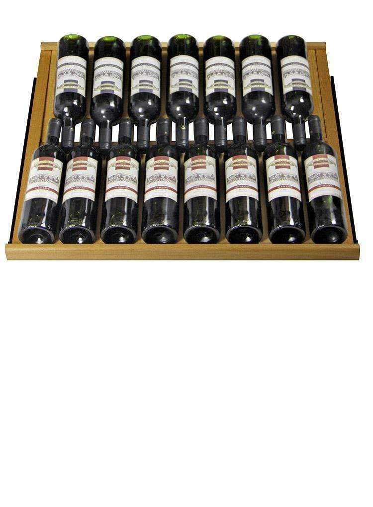 Allavino 32" Wide Vite II Tru-Vino 277 Bottle Single Zone Black Left Hinge Wine Refrigerator AO YHWR305-1BL20