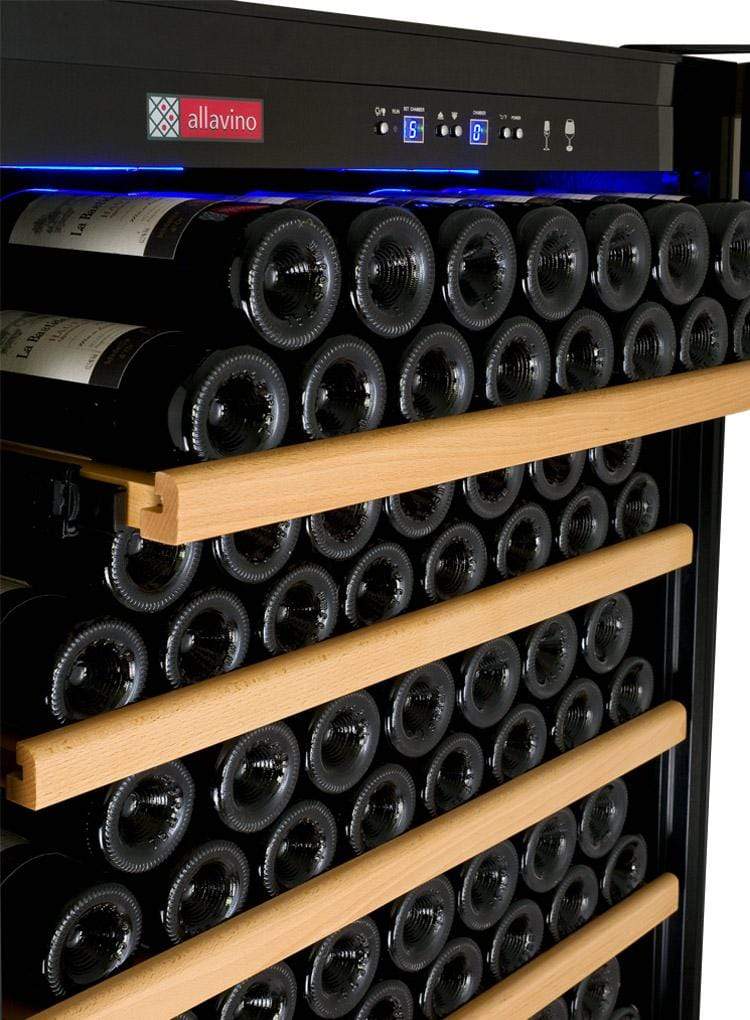 Allavino 32" Wide Vite II Tru-Vino 277 Bottle Single Zone Stainless Steel Left Hinge Wine Refrigerator AO YHWR305-1SL20
