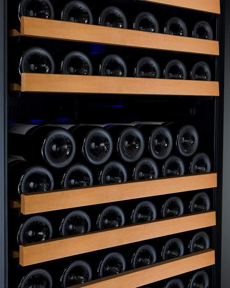 Allavino 47" Wide FlexCount II Tru-Vino 344 Bottle Four Zone Black Side-by-Side Wine Refrigerator BF 2X-VSWR172-2B20
