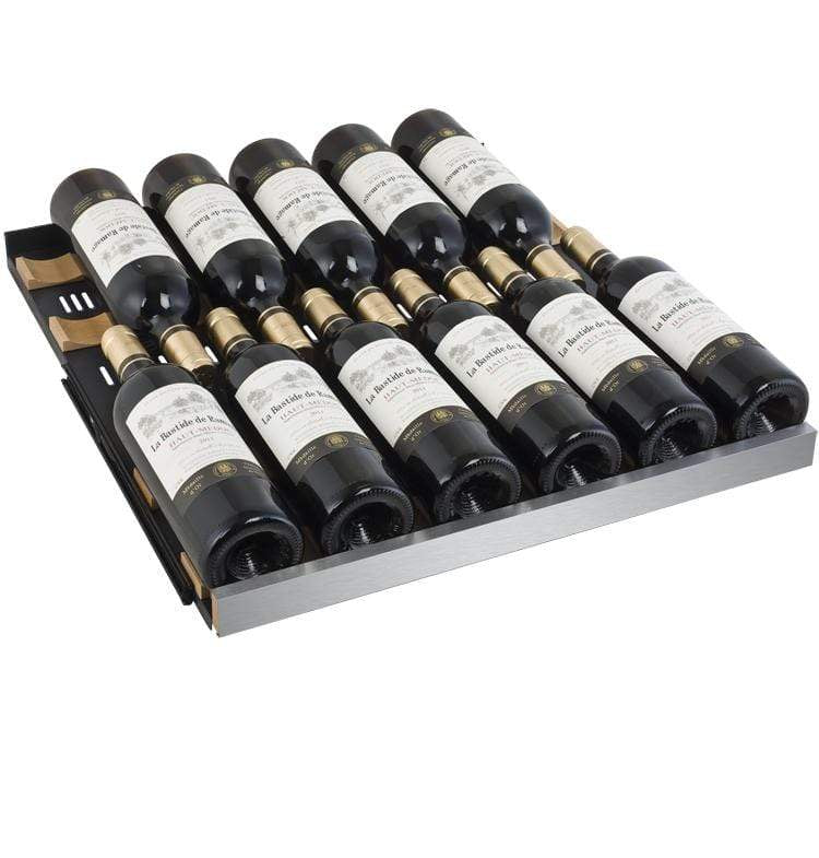 Allavino 47" Wide FlexCount II Tru-Vino 349 Bottle Three Zone Stainless Steel Side-by-Side Wine Refrigerator BF 3Z-VSWR7772-S20