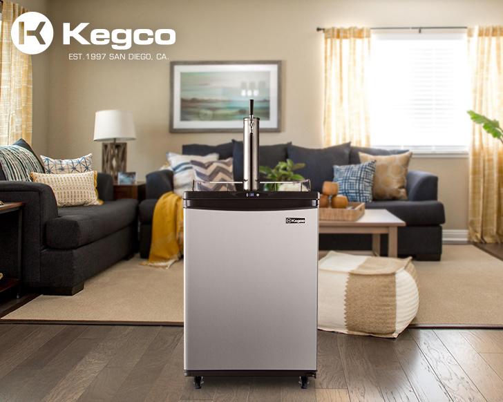 Kegco 24" Wide Single Tap Stainless Steel Commercial/Residential Kegerator Z163S-1NK
