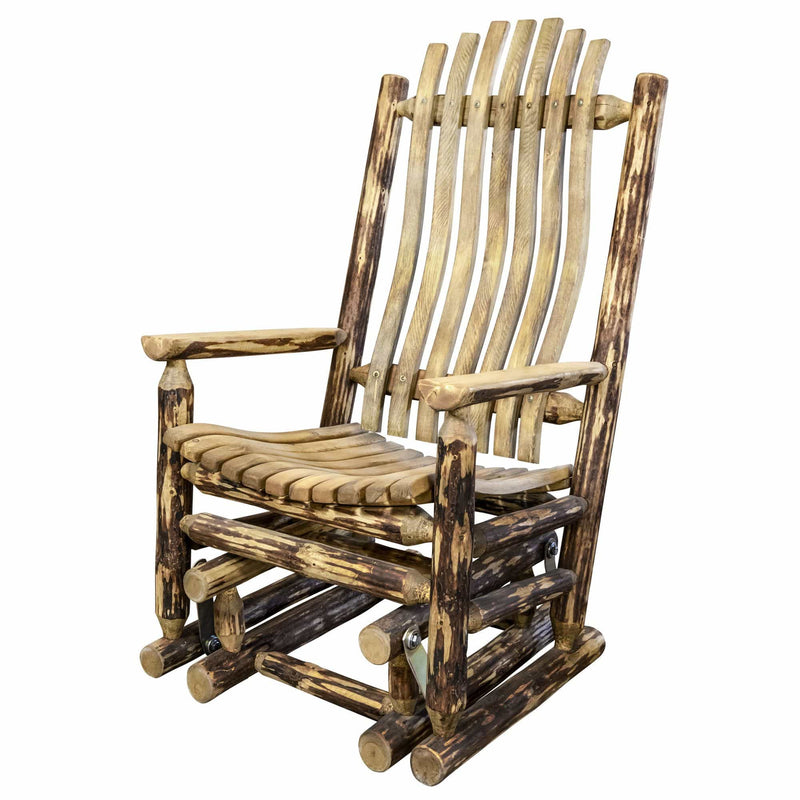 Montana Woodworks Glacier Country Collection Glider Rocker, Exterior Finish MWGCGREXT