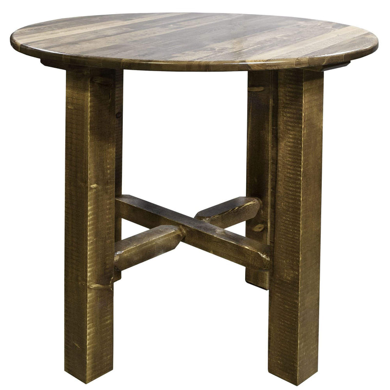 Montana Woodworks Homestead Collection Bistro Table, Stain & Clear Lacquer Finish MWHCBTSL
