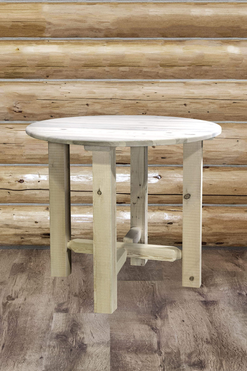Montana Woodworks Homestead Collection Counter Height Bistro Table, Clear Lacquer Finish MWHCBTV36