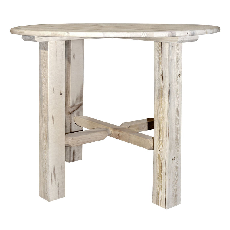 Montana Woodworks Homestead Collection Counter Height Bistro Table, Clear Lacquer Finish MWHCBTV36