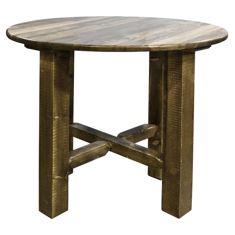 Montana Woodworks Homestead Collection Counter Height Bistro Table, Stain & Lacquer Finish MWHCBTSL36