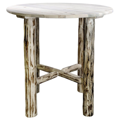 Montana Woodworks Montana Collection Bistro Table, Clear Lacquer Finish MWBTV