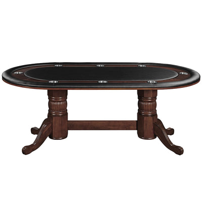 RAM Game Room 84" Texas Hold'Em Game Table - Cappuccino GTBL84 CAP