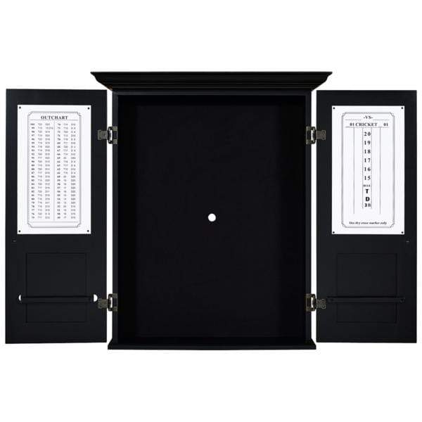 RAM Game Room Dartboard Cabinet Square - Black DCAB3 BLK