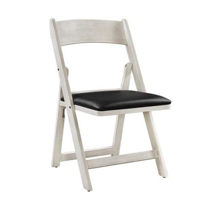RAM Game Room Folding Game Chair - Antique White GCHR4 AW