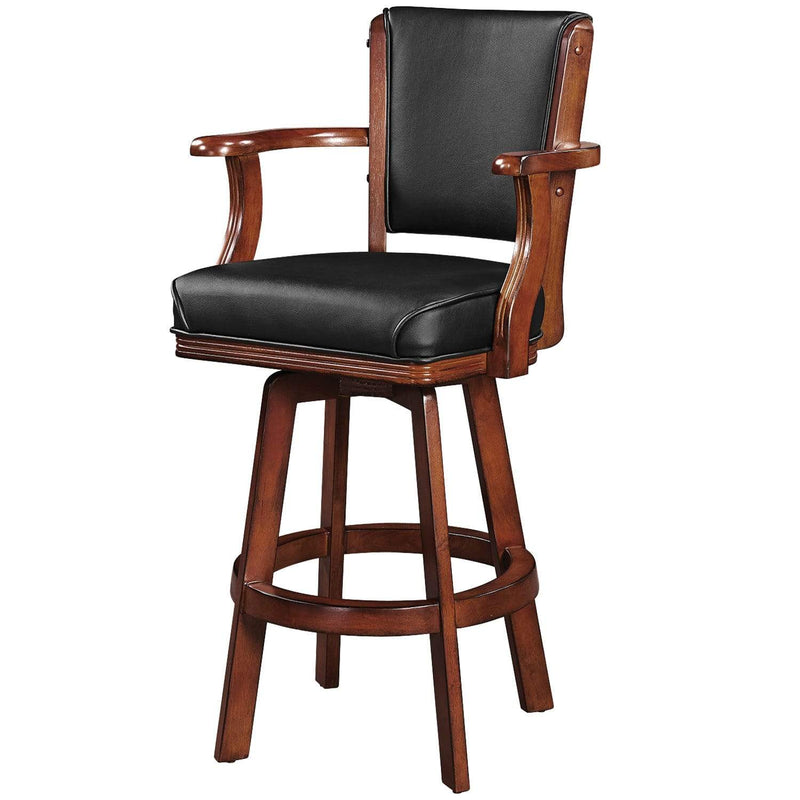 RAM Game Room Swivel Barstool With Arms - Chestnut BSTL2 CN