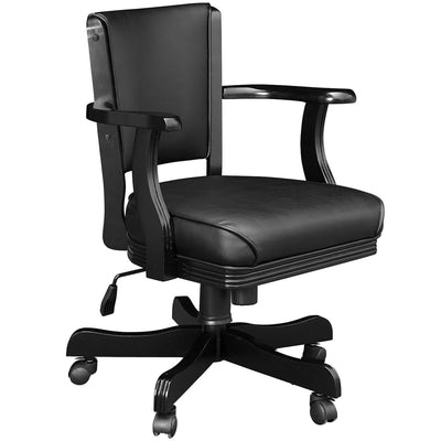 RAM Game Room Swivel Game Chair - Black GCHR2 BLK