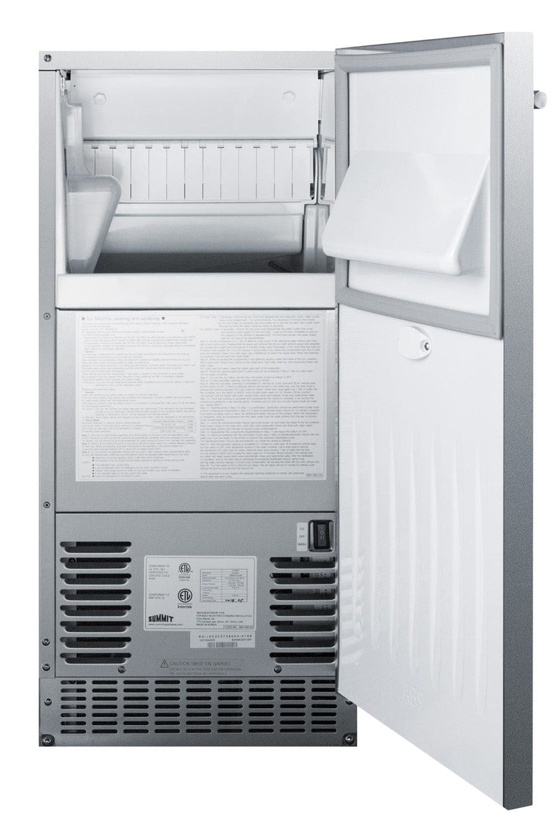Summit Commercial Summit Commercial 62 lb Clear Outdoor/Indoor Icemaker BIM68OSPUMP