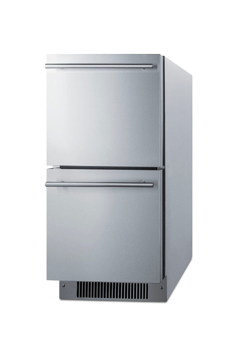 Summit Summit 15" Wide 2-Drawer All-Refrigerator, ADA Compliant ADRD15