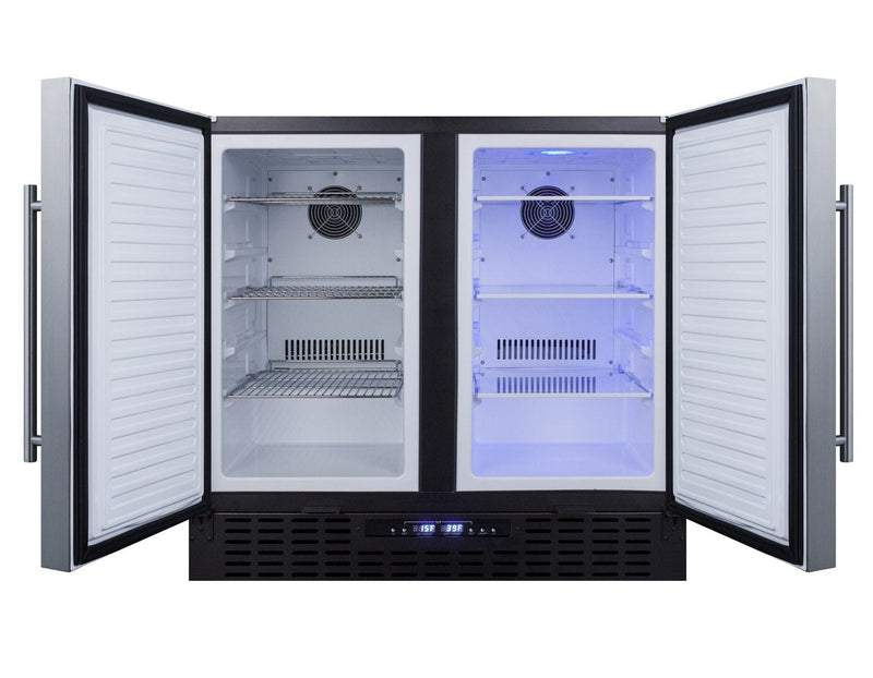 Summit Summit 36" Wide Built-In Refrigerator-Freezer FFRF36