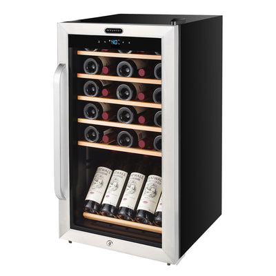 Whynter Whynter 34 Bottle Freestanding Stainless Steel Wine Refrigerator with Display Shelf and Digital Control FWC-341TS FWC-341TS