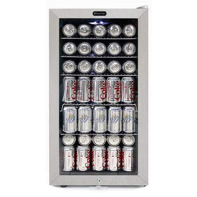 Whynter Whynter Beverage Refrigerator With Lock – Stainless Steel 120 Can Capacity BR-128WS BR-128WS